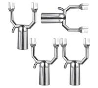 Lurrose 12 Pièces Support de Branche pour Arbre Fruitier en Alliage D'aluminium Argenté, Résistant et Multifonctionnel, pour Vergers et Jardins Décoratifs