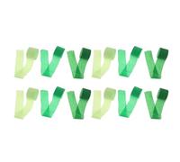 Lurrose 12 Rouleaux de Serpentins en Papier Crépon Vert pour Décoration de Fête D’Anniversaire, Banderoles Texturées pour Bricolage et Décorations de Mariage et Événements Saisonniers