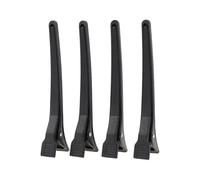 Lurrose 12pcs Clips à Bec de Canard en Plastique Noir, Légers et Peu Encombrants, Accessoires de Coiffure Professionnels pour Fixation et Mise des Cheveux