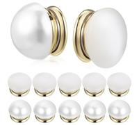 Lurrose 12pcs Épingles Magnétiques en Cuivre Perles Artificielles pour Vêtements et Hijabs, Fixation Pratique et Sécurisée, Accessoire Mariage Élégant