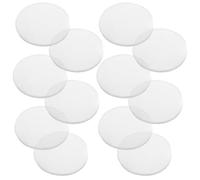 Lurrose 12pièces Lentilles Optiques Convexes Transparentes Kit de Lentilles Grossissantes Convexes Double pour Enseignement et Observation Optique