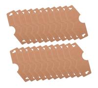 Lurrose 150 Pièces Cartes de de Bijoux à Pliage Support pour Colliers Bracelets et Boucles Oreilles Étiquettes Blank pour Petits Commerces et Vitrine