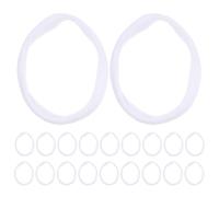 Lurrose 192 Anneaux élastiques pour tisserands : Recharge d'anneaux pour Loisirs créatifs - Corde élastique Extensible - en Acrylique Blanc pour la Confection de maniques.