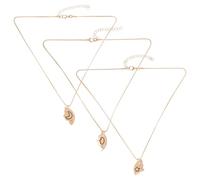 Lurrose 1ensemble Collier Pendentif Étoiles Lune Nuage pour Graduation Bijou et Délicat Cadeau Amitié pour Femmes et Meilleures Amies