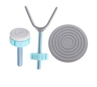 Lurrose 1ensemble Kit de Tiges Filetées pour Barrière de Sécurité Garçon Fille de Rechange Acier et Abs Boulons Ajustables avec Protections Murales pour Escaliers et Portes Installation