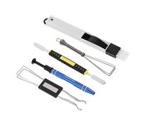 Lurrose 1Ensemble Outil de Démontage de Clavier Mécanique avec Extracteur de Brosse de Nettoyage et Crowbar Pratique pour Claviers Cartes Électroniques et Modèles Réduits