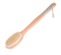 Lurrose 1pc Brosse de Bain en Silicone Antidérapante Double Face Poils Durs pour Massage Ergonomique la Maison la Salle de Bain