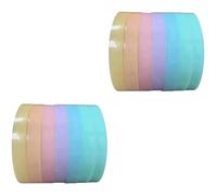 Lurrose 2 Ensembles Balles Adhésives Colorées Ruban Masking Tape Double Face Pour Jouets Pour Décompression Et Activités Diy Couleur Aléatoire 7 Rouleaux*2