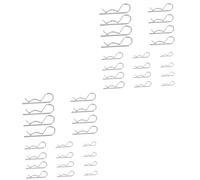 Lurrose 2 Ensembles Épingle De Sûreté Poignée Attache Accessoire De Fixation Mécanique Clip De Goupille Clavette En Acier Zingage Environnemental Silver 20 Pièces * 2