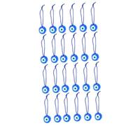 Lurrose 2 Ensembles Pendentif Oeil Bleu Bandes De Métier À Tisser Accessoires De Voiture Mauvais Œil Decoration Mural Décoration Mural Perles Hamsa Bleues Mauvais Œil Blue 12 Pièces * 2