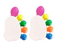 Lurrose 2 Ensembles Surligneur de Doigt, Pointe Biseautée Fine | Design Mignon, Notes Colorées, Rangement Facile, Traits Fins sur Cahiers et Calendriers