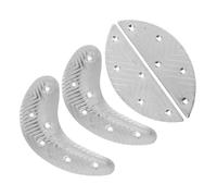 Lurrose 2 Paires De Talons En Fer Pour Chaussures, Plaque De Talon, Réparation De Semelles De Chaussures, Protège-talons De Bottes, Anti-usure Pour Longues Marches