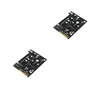 Lurrose 2 Pièces Adaptateur Msata vers III pour SSD Convertisseur Pratique pour Ordinateurs Portables Bureau Compatible Formats