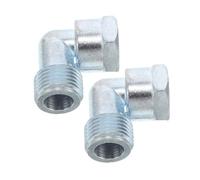 Lurrose 2 pièces Adaptateurs de de Cuisinière Flexible Raccords à Filetage Interne Pouce avec Coude pour Brûleurs de Installation Facile et Structure Cuivre Sécurisée Fuites de