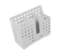 Lurrose 2 Pièces boîte de rangement de couverts ustensile cage à baguettes Évacuation coutellerie profil monté panier évier pour biberon porte-paille pour comptoir porte-baguettes pp Gris
