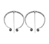 Lurrose 2 Pièces Boucle Ceinture Viking Vintage en Alliage, Broche Médiévale Résistante à L'usure, Accessoire pour Vêtements Quotidiens et Événements à Thème
