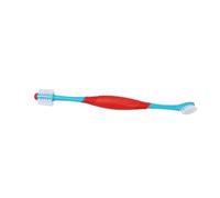 Lurrose 2 pièces Brosse à Dents Double Tête Souple pour Chiens et Chats Nettoyant Profond des Dents Adaptée Aux Petits Chiens comme Yorkshire et Chihuahua Plastique et Tpe Lot
