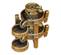 Lurrose 2 pièces Brûleur Encens Mini avec Design Moulin à Pierre Lot pour Méditation Aromathérapie Décoration Zen Maison Compacte et Portable