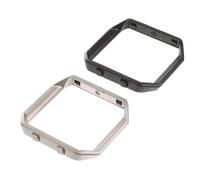 Lurrose 2 Pièces Cadre Métallique Acier Inoxydable pour Montre Pack de Compatible avec Fitbit Blaze Accessoire de Remplacement Durable et Élégant Couleur Aléatoire