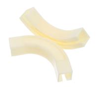 Lurrose 2 Pièces Connecteur D'angle Flexible à 90 Degrés pour Rail de Rideau en Plastique Blanc, Installation Facile, pour Rails de Plafond et Tringles à Rideaux