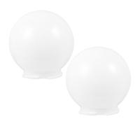Lurrose 2 pièces Couvercle Lampe Boule Extérieur Lait Blanc -jour Remplaçant pour Luminaires Jardin et Terrasse Diffuseur Lumière Douce et Décoratif Lot