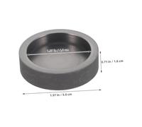 Lurrose 2 Pièces Creuset Graphite pour Fusion Métaux Haute Température Stabilité Chimique Conductivité Thermique Optimale Outils de Fusion Industriels et