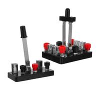 Lurrose 2 Pièces Ensemble D'équipement pour Expériences de Physique et D'électricité, Interrupteur à Double Inversion, Fer et Plastique, Noir, Circuit, Projets Scientifiques, Étudiants