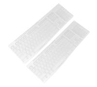 Lurrose 2 Pièces Housse de Clavier Étanche Silicone pour Protection Souple et Durable Résistante Aux Chocs et Aux Glissades Facile à