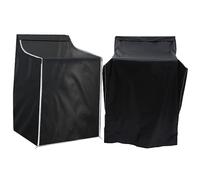 Lurrose 2 Pièces Housses de Protection pour Machine à Laver et Sèche Linge Oxford Poussière et Aux Rayons Uv Couverture Élastique pour Appareils Électroménagers