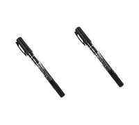 Lurrose 2 Pièces marqueur portable black ink stylos à double ligne