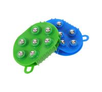 Lurrose 2 Pièces Masseur Corporel Double Face avec 7 Boules Rotatives à 360°, Massage Lymphatique en Pvc Pp et Acier pour Soin Beauté et Détente à Domicile
