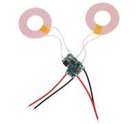 Lurrose 2 Pièces Module de Recharge sans Fil Multi-Usage, Bobine Inductive sans Fil, Émetteur et Récepteur de Charge, Module 5v2a, Cuivre et Fer, pour Tablettes et Appareils