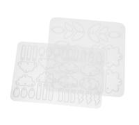 Lurrose 2 Pièces Moulages Silicone Pour Boucles Doreilles Et Pendentifs Formes Pour Bijoux Résine Diy Moules Flexibles Et Durables Pour Artisanales