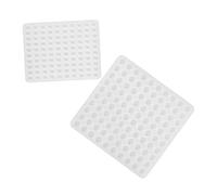 Lurrose 2 Pièces Moules à Cire Silicone pour Diy Moulage de Perles de Cire à Cachet Outils de Scellage pour Artisanat et Événements Festifs