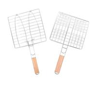 Lurrose 2 Pièces Panier à Poisson pour Grillades en Acier Inoxydable