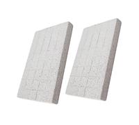 Lurrose 2 pièces Pierre de Meulage Naturelle pour Petits Animaux Planche à Griffer Lapin et Rongeur Accessoire Soin Ongles et Pierre Toilettage pour Cage Hérisson Cobaye et Chinchilla