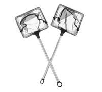 Lurrose 2 Pièces Pinces à Poisson Filet de pêche Extensible Accessoires d'aquarium de Poissons Black