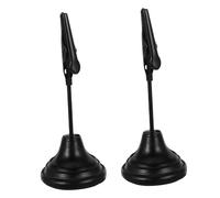 Lurrose 2 Pièces Porte Cartes de Table avec Clip Alligator et Base pour Menus Photos Notes et Numéros de Table Accessoire Élégant pour Événements Restaurants et Fêtes