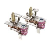 Lurrose 2 Pièces Régulateur de Température Bimétallique 250 V 16 A | Cuivre et Argenté, Contrôle , pour Bouilloire Électrique et Cuiseur à Riz Couleur Aléatoire Style Aléatoire