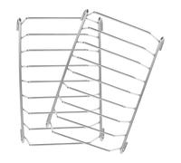 Lurrose 2 pièces Support à Toast Acier Inoxydable Lot de Porte de Comptoir Multifonctionnel pour Refroidissement Accessoire de Cuisine Durable et Pratique