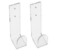Lurrose 2 Pièces Support Mural pour Clavier Étagère Transparente Ajustable pour Claviers Mécaniques Jeu Organisation de Bureau
