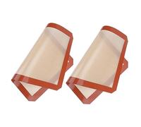 Lurrose 2 pièces Tapis Silicone de Cuisson Réutilisable Antidérapant et Résistant Chaleur pour Four Pâtisserie Macarons et Biscuits