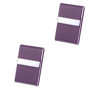 Lurrose 2 Pièces Titulaire d'affaires PU Cas de contrôle des naissances Titulaire du nom PU Porte Carte Visite Porte Carte de Visite Valise Commerciale en Acier Inoxydable Business Case