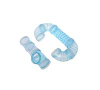 Lurrose 2 pièces Tunnel de Jeu pour Hamster Tube Extérieur Plastique Bleu Accessoire Cage Animal pour Exercice et Exploration et Sûr