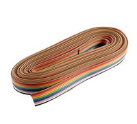Lurrose 2 Rouleaux Câble Ruban Plat Flexible Broches de Câble Jumper Coloré pour et Réparation Électronique à