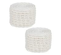 Lurrose 2 rouleaux Filet Cuisson Viande Élastique Filet Charcuterie pour Rôti Cuisson Fumage pour Bœuf Porc Volaille Réutilisable et Résistant