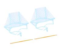 Lurrose 2 Sets Chapeaux de Coloration Capillaire Jetables avec Crochets en Acier Inoxydable pour Mèches, Bonnet de Teinture Pratique pour Salon et Barber Shop Couleur Couleur Aléatoire