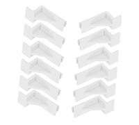 Lurrose 20 Pièces Clip de Support d'Étagère en Plastique pour Réfrigérateur et Congélateur, Clips Robustes pour Étagères, Adaptés aux Glacières et Frigos Domestiques