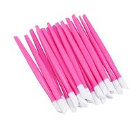 lurrose 20 pièces dans la chambre d'ongles cuticule Poussoir en caoutchouc de nettoyage Dead Skin Cleaner exfoliant exfoliant Nail Art Manicure Tool (Rose)