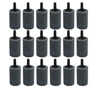 Lurrose 20 Pièces Diffuseur D’air Cylindrique en Grès, Bulles Douces | Compatible Pompes à Air, Plantes Aquatiques, Réservoirs Hydroponiques et Aquariums Récifaux, Fonctionnement Immergé